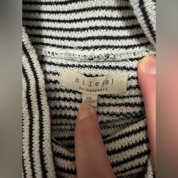 Mile(s) by Madewell Funnel Neck Striped Top - Picture 4 of 6